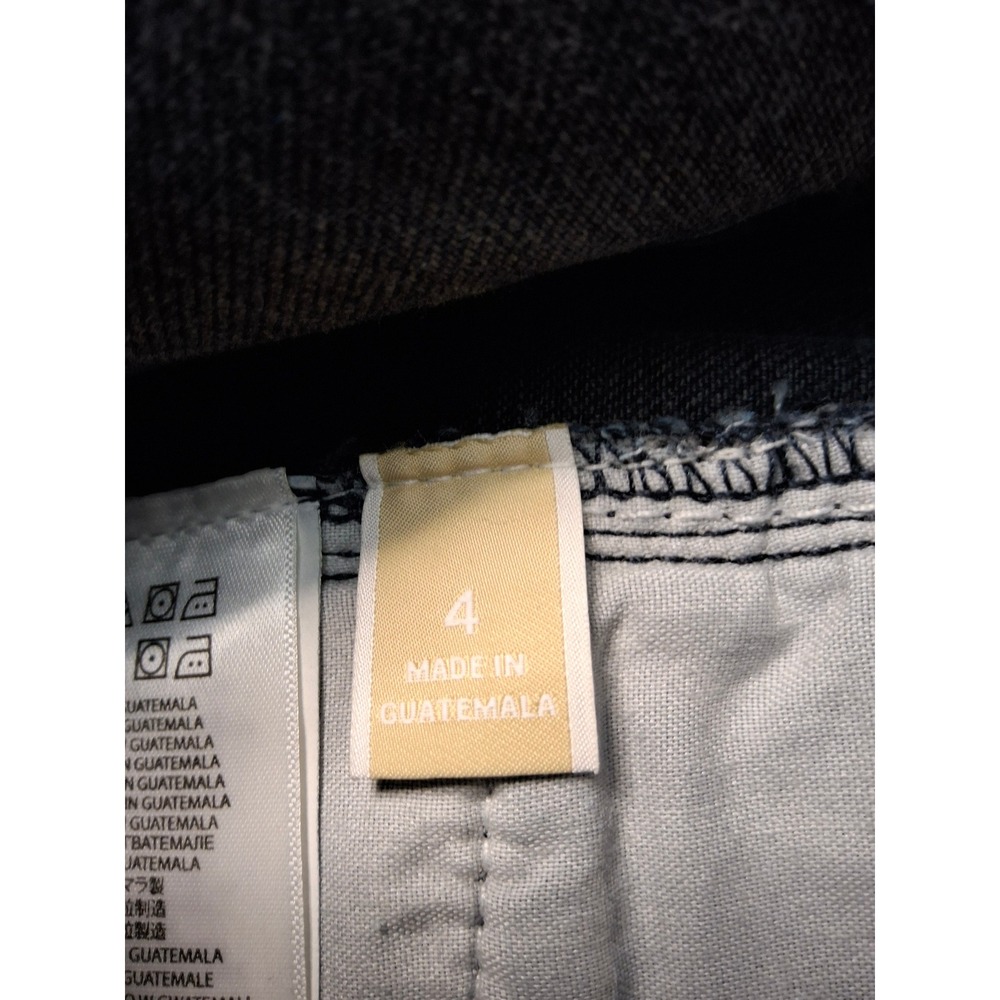 Michael Kors Womens Skinny Jeans Dark Wash Gold Zipper Detail Denim Blue Size 4 - Picture 11 of 16